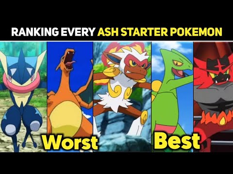 Rnking Ash's Every Starter Pokemon from worst to best| Top 15 Best Starter Pokemon Of Ash |