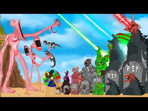 Evolution of GODZILLA & KONG vs Evolution of SIREN HEAD & SCP 096: Story of Transformation - CARTOON