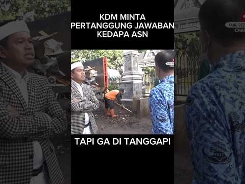 KDM MINTA PERTANGGUNG JAWABAN SAMA ASN #dedymulyadi #kdm