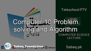 Computer 10 Problem solving and Algorithm