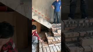 Stairs bricklaying#bricklaying