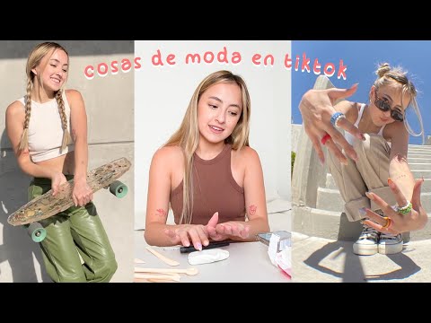 haciendo cosas que están de moda en tiktok
