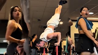 🔥 Scaring People In The Gym With Calisthenics