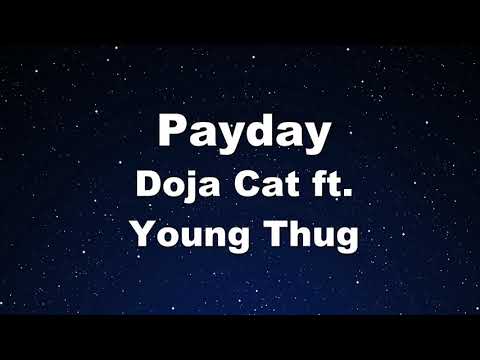 Karaoke♬ Payday ft. Young Thug – Doja Cat 【No Guide Melody】 Instrumental