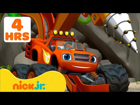 Blaze | ¡4 HORAS de IMPRESIONANTES Transformaciones Monster Machine! | Nick Jr. en Español