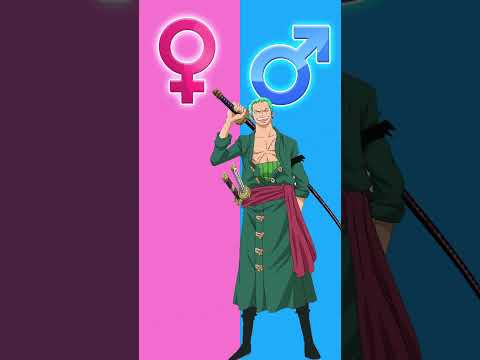 【One Piece】Characters Gender Swap #luffy  #onepiece #zoro