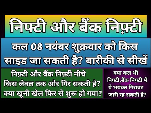 क्या कल भी निफ़्टी,बैंकनिफ्टी में भयंकर गिरावट जारी रहेगी?Nifty & BankNifty Prediction for Friday