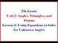 Geometry and Algebra Concepts Assessment