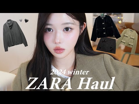 ZARA Haul🛒❄️久しぶりに店舗行って買ってきた！冬のZARA購入品がかわいすぎる！🛍️😭