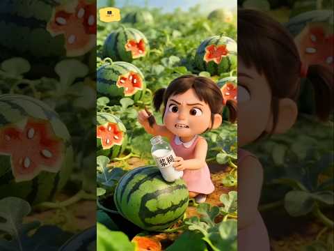 tarbuz par gond kyu lagaya! 😱 #shorts #trending #cartoon #luckygameplay