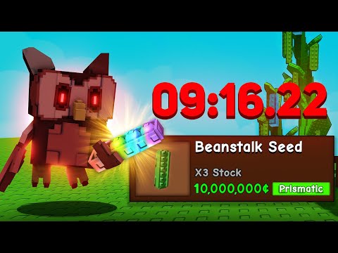 Speedrun: Prismatic Beanstalk in Grow A Garden Roblox