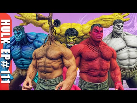 Team Hulk Vs Siren Head | Red Hulk's Final Battle E111 | Epic Battle | Avengers