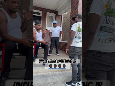 UNCLE HANK WATCHING JR #comedy #shortvideo #ytshorts #mellafamous #shorts #unclehank