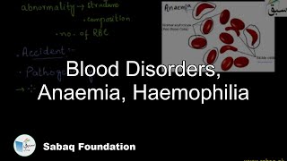 Blood Disorders, Anaemia, Haemophilia