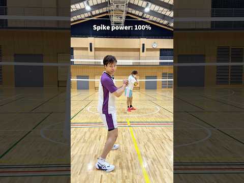 左利きが打つ100%のスパイクが大砲過ぎた...#バレーボール #ハイキュー #shorts