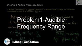 Problem 1-Audible Frequency Range