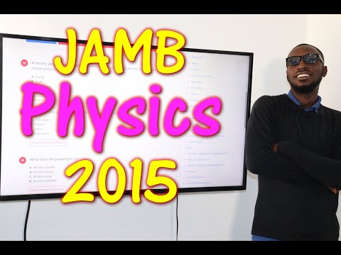 JAMB CBT Physics 2015 Past Questions 1 - 20