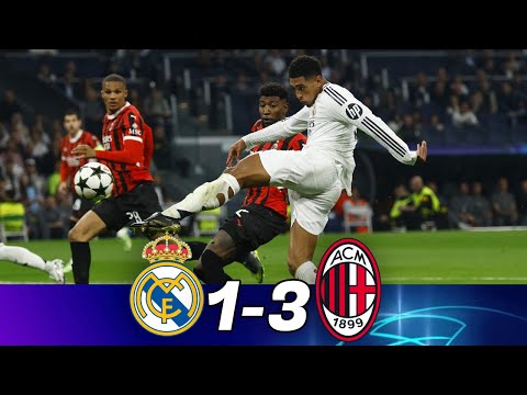 REAL MADRID PIERDE ante el  MILAN 1-3 -TIEMBLA ANCELOTTI🔥 - UEFA CHAMPIONS LEAGUE