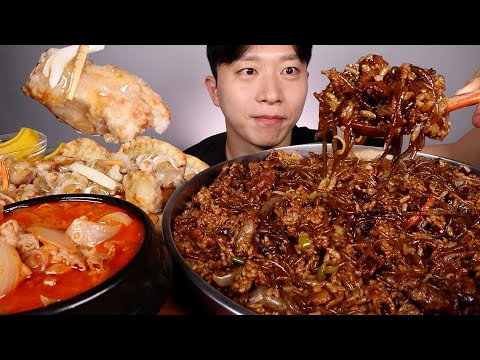 불고기잡채밥!! 짬뽕국물 탕수육 먹방~! ASMR MUKBANG Bulgogi japchae rice Jjamppong soup Sweet and sour pork mukbang