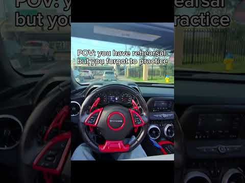 POV: you have rehearsal but you forgot to practice ๐ญ๐