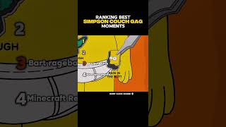 Ranking BEST Simpson Couch Gag Moments #funny #usa #ranking