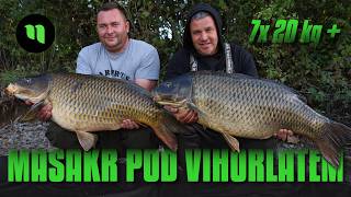 Masakr pod Vihorlatem | 7x20+ ze Šíravy 🔥 | Totální záběrové šílenství | Ruda a Jirka | Karel Nikl