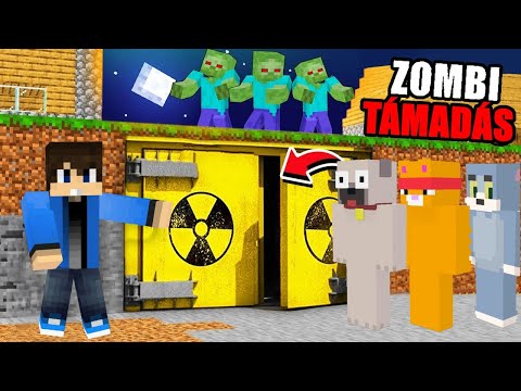 VÉDETT HÁZ vs ZOMBI TÁMADÁS A MINECRAFTBAN