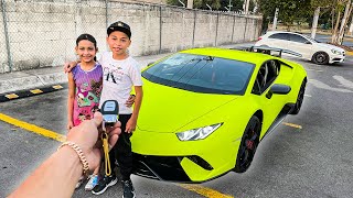 LE PRESTO MI LAMBORGHINI A UN NIÑO Y CONSIGUE NOVIA *no sabe manejar* || ALFREDO VALENZUELA