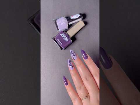 Easy marble nail art design without water for beginners🌼#shorts #nailart #naildesign #youtubeshorts
