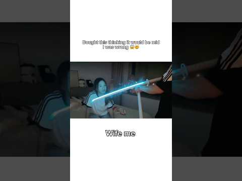 Was so wrong, wife loved it and her reaction says it all 😱😅 #shorts #anime #fyp #reaction