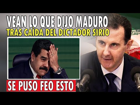 ¡URGENTE! Atención a lo que DIJO Maduro tras la CAÍDA del DICTADOR de Siria