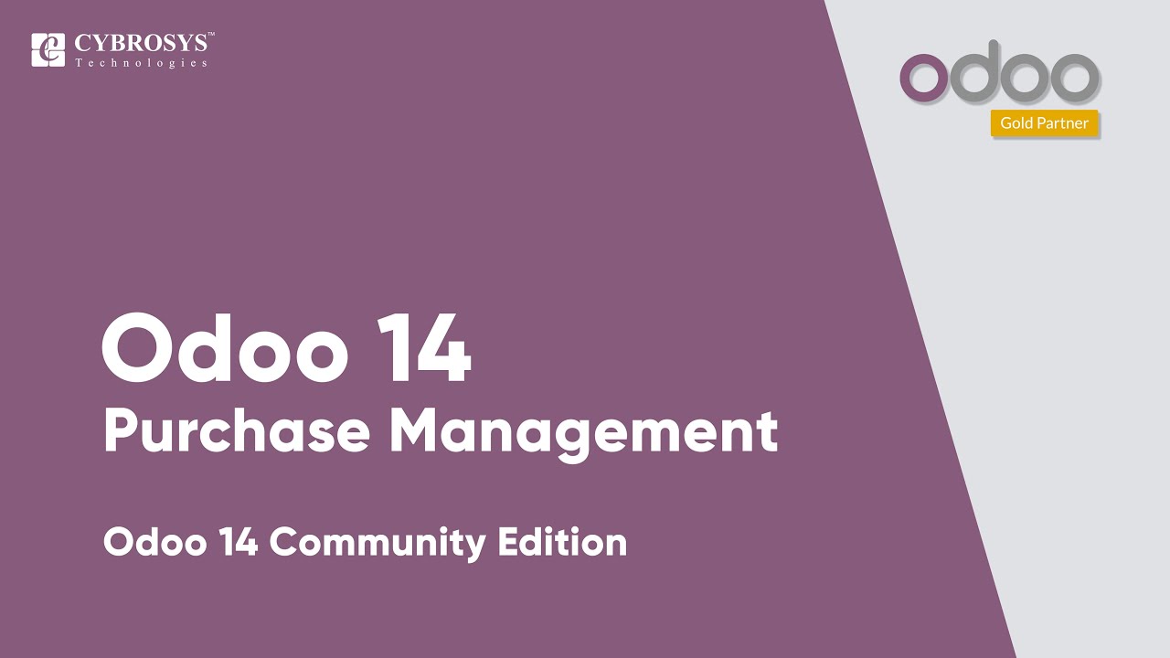 Odoo 14 Purchase Management | Odoo Community Edition | 22.02.2021

Purchase is an act of buying products, services, raw materials, and extra parts from the providers for a business organization.
