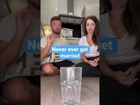 Pen In Cup Challenge! MARRIAGE EDITION! #shorts
