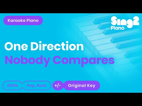 Nobody Compares – One Direction (Piano backing track)