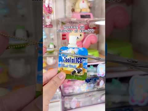 Gunting isi miniature es krim? Whats inside this mini ice cream trinkets? #squishy #mainan #mini