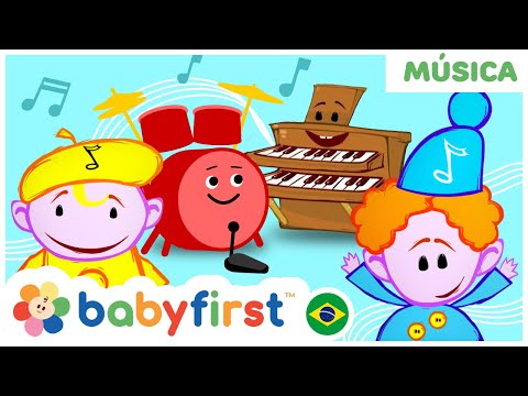 Os notekins - Novo programa! | Aprender música | Aprender instrumentos musicais | BabyFirst Brasil