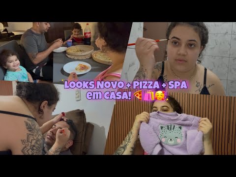 VLOG COMPRINHAS DE LOOKS NOVOS + NOITE DA PIZZA 🍕 E SPA DE SOBRANCELHA COM HENNA 🥰
