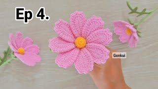 Ep4. Leaves 🌿Crochet Gesang Flower Tutorial step by step | Crochet Flower Bouquet #crochet 