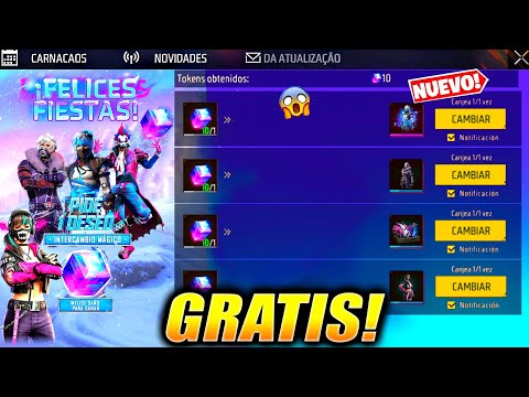 🔥 RECLAMA CUBO MAGICO GRATIS SKIN AZUL ARTICO en FREE FIRE FELICES FIESTAS NAVIDAD 2024 EVENTO FF