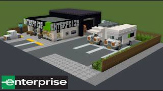 How to Build a Realistic Enterprise Rent a Car in Minecraft | Step-By-Step Tutorial