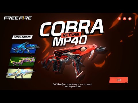 "COBRA MP40 RETURN CONFIRMED IN FREE FIRE | NEXT EVO VAULT EVENT | COBRA MP40 RETURN 🥳🤯