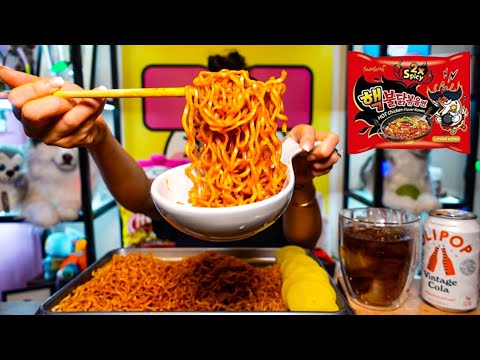 2X NUCLEAR FIRE NOODLES (can I still handle the spice?) l MUKBANG