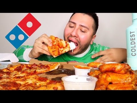 Dominos Pizza Mukbang • MERRY CHRISTMAS 2024