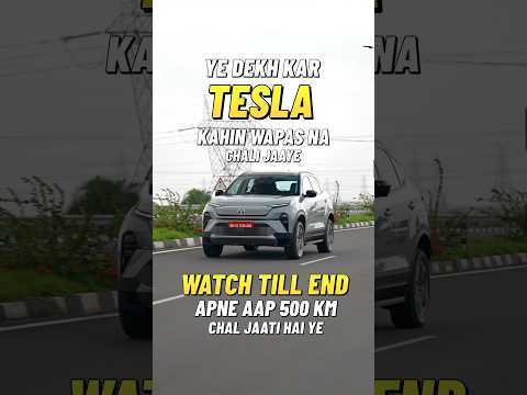 Tata Harrier EV की ये वीडियो देख कर Tesla कहीं वापस ना चली जाये 😂