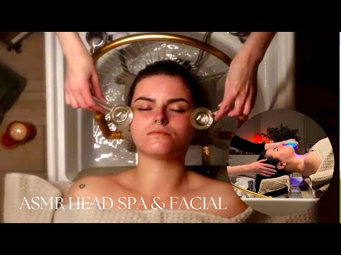 ASMR Head Spa & Facial For Sleep | Soft Spoken Video with LED Tool, Ice Globes & Foamy Noises Part2.