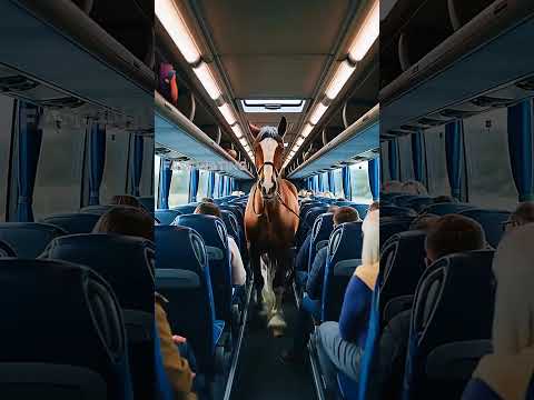 A Majestic Horse Stops A Bus In Its Track For A Good Reason! #rescue #animals #wildlife