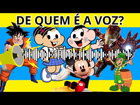 ADIVINHE O PERSONAGEM PELA VOZ 🔊 DESENHOS ANIMADOS, FILMES E SÉRIES PARA TESTAR SUA MEMÓRIA AUDITIV