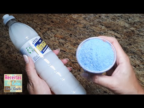 SÓ 2 INGREDIENTES: 1 COPO DE SABÃO EM PÓ NO DETERGENTE! NÃO COMPRO MAIS OMO PARA LAVAR ROUPA SABIA?!