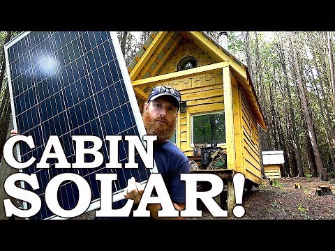 SOLAR POWER at the Cabin (Off Grid) - Cabin Wildlife, Deer Archery Season Prep