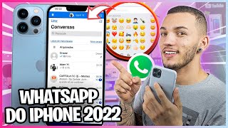 NOVO 2022! COMO DEIXAR O WHATSAPP IGUAL DO IPHONE 13 PRO MAX (Novos Emoji) - MUITO LINDO